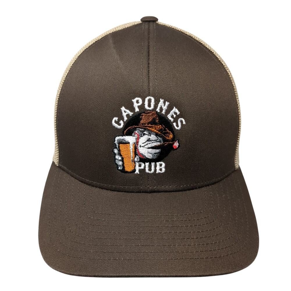 Capones Pub Upstate Idaho Snapback Trucker Hat Brown One Size Pacific Headwear